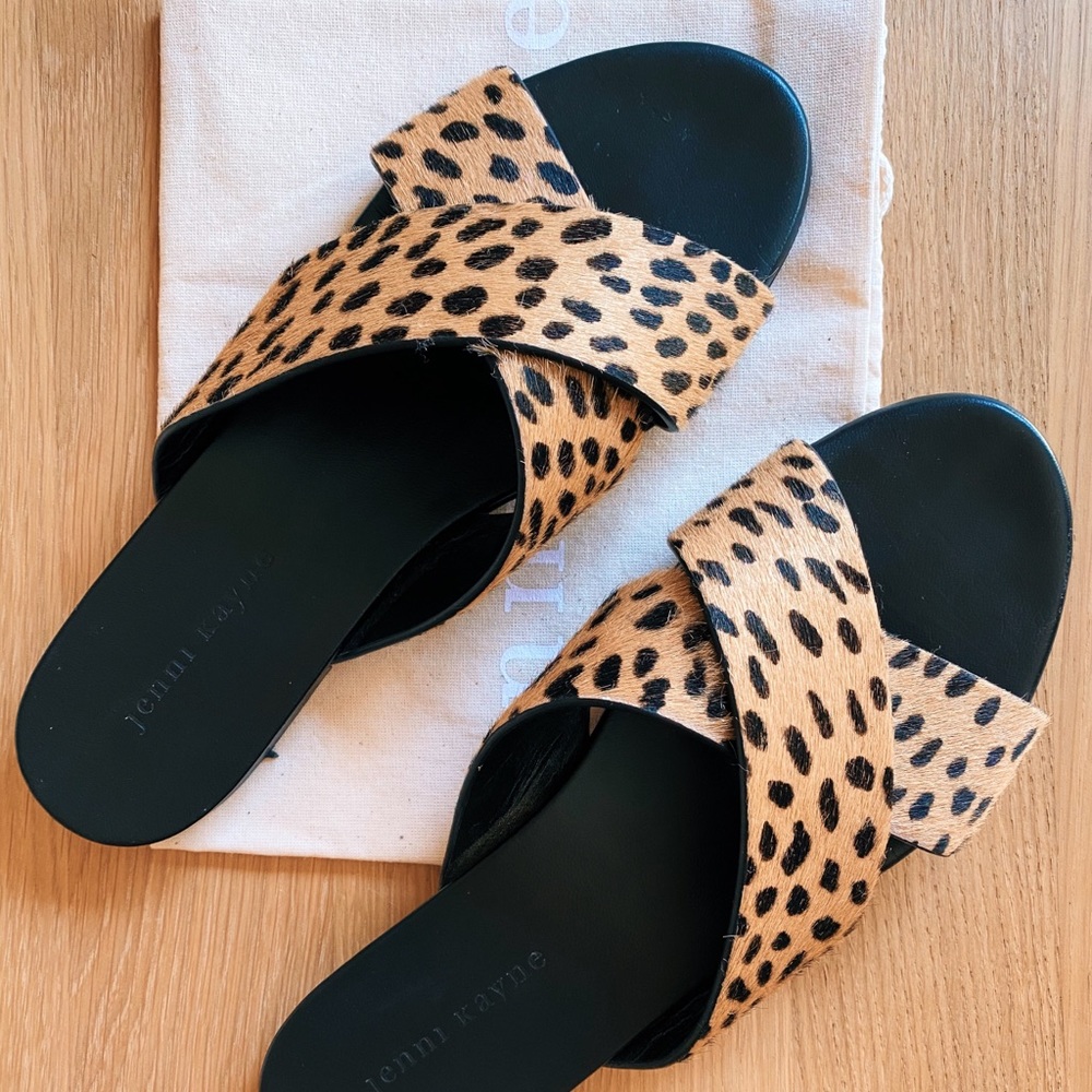 Jenni Kayne Pony Hair Crossover Sandals